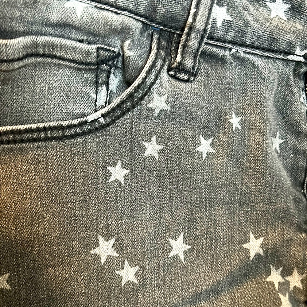 Black Denim With White ⭐️ Stars